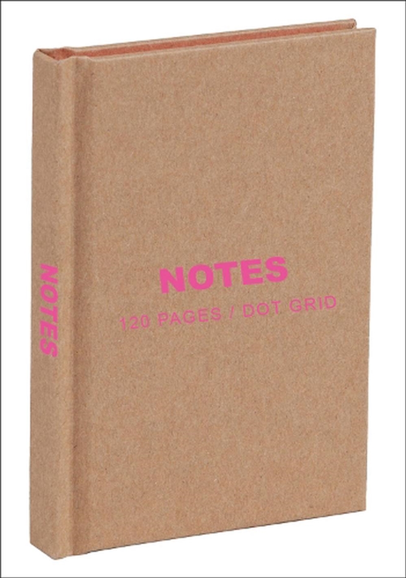 Kraft and Pink Mini Notebook - Dot Grid Paper/Product Detail/Notebooks & Journals