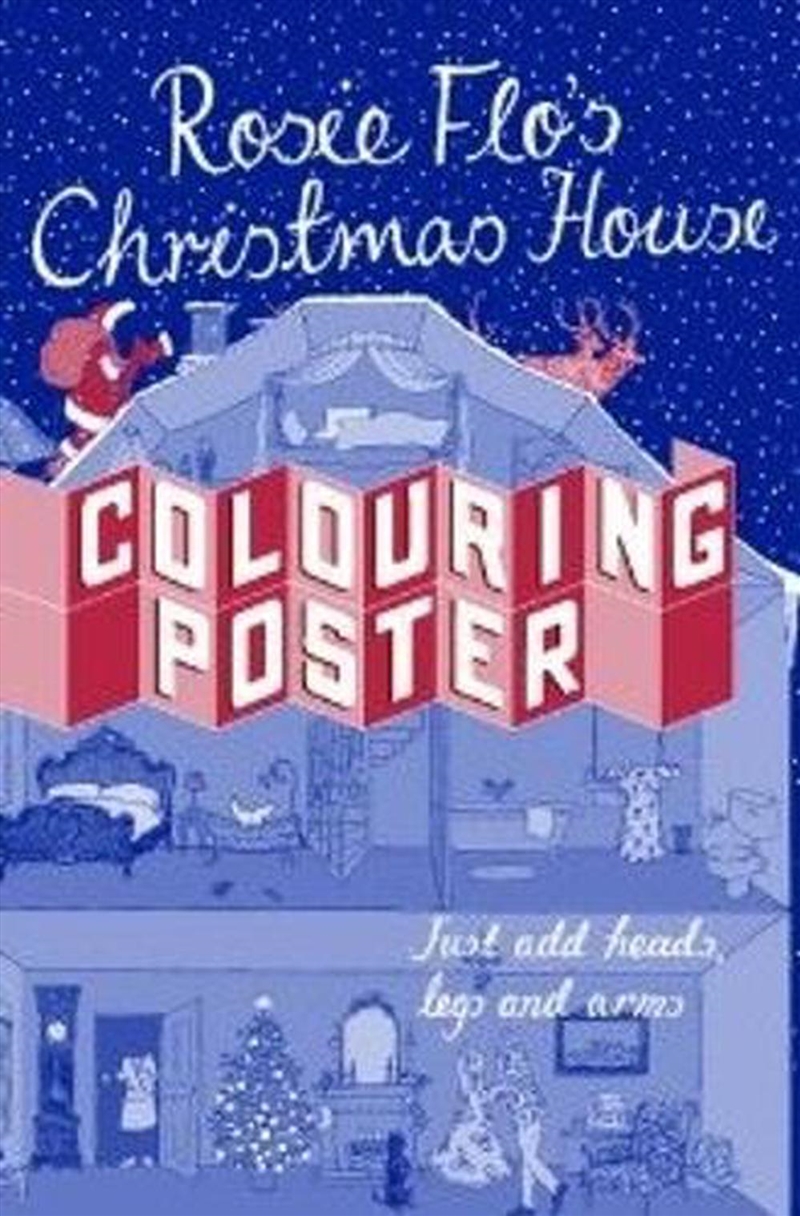 Rosie Flo's Christmas House Colouring Poster/Product Detail/Kids Colouring