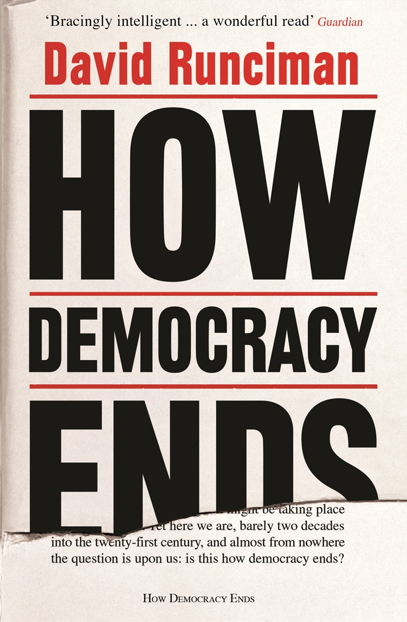 How Democracy Ends/Product Detail/Politics & Government