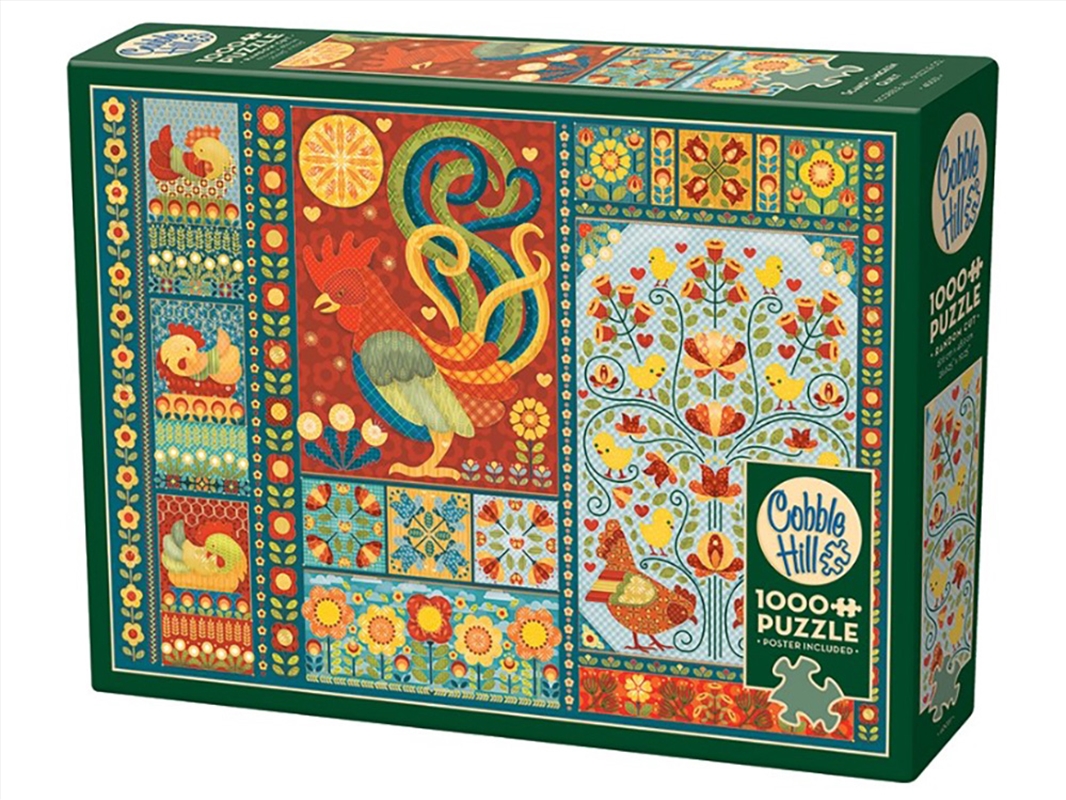 Scandi Chicken Quilt 1000Pc/Product Detail/Jigsaw Puzzles