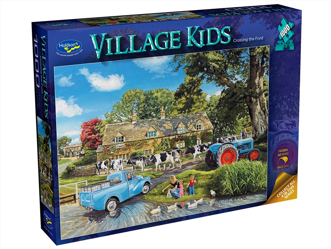 Village Kids Crossing The Ford/Product Detail/Jigsaw Puzzles