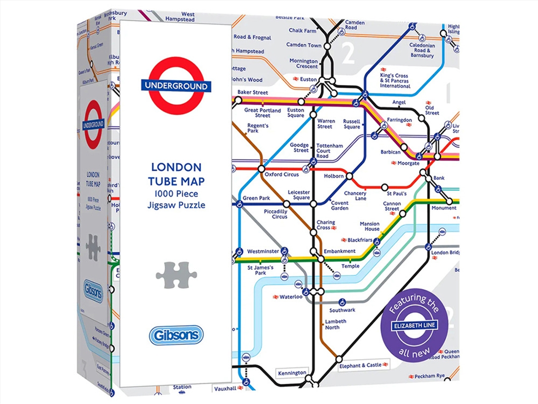 London Tube Map 1000Pc/Product Detail/Jigsaw Puzzles