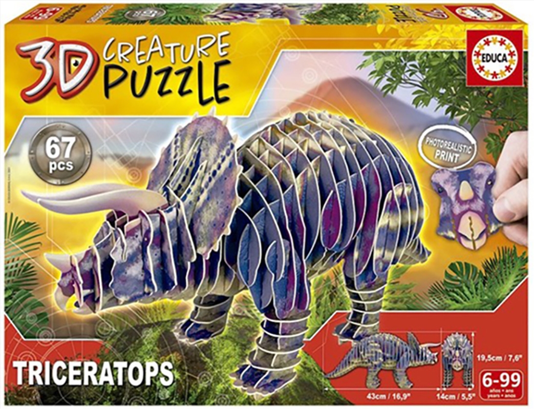 3D Creature Puzzle Triceratops/Product Detail/Jigsaw Puzzles