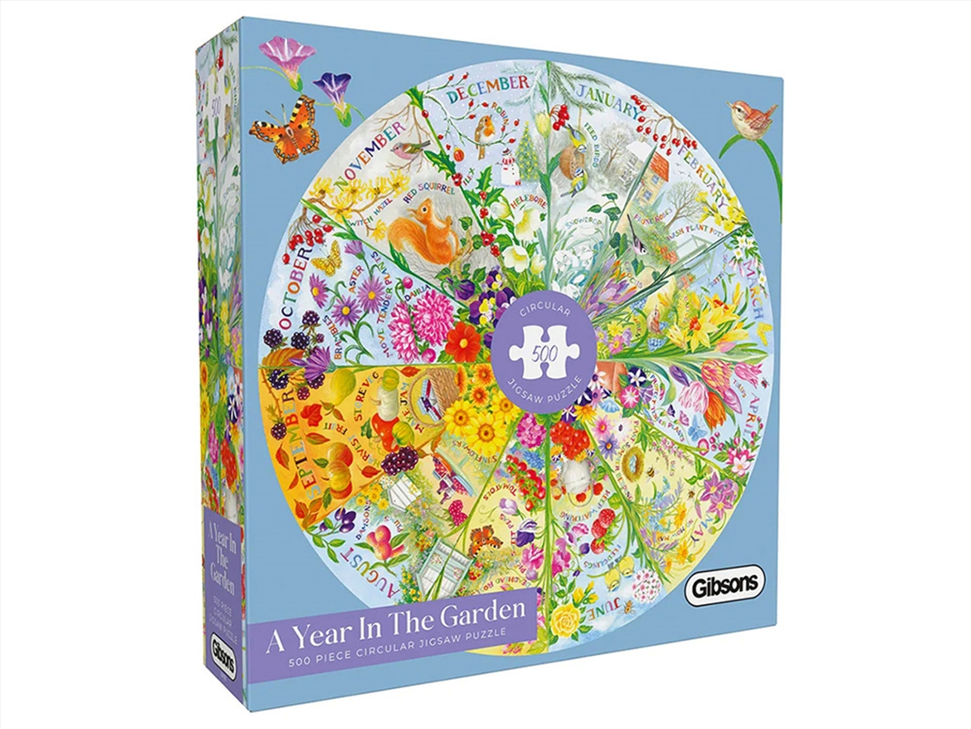 Year In The Garden 500Pc Circu/Product Detail/Jigsaw Puzzles