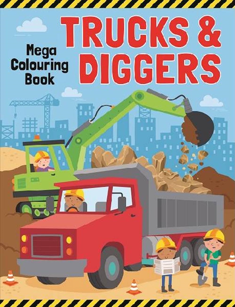 Trucks & Diggers - Mega Colouring Book/Product Detail/Kids Colouring