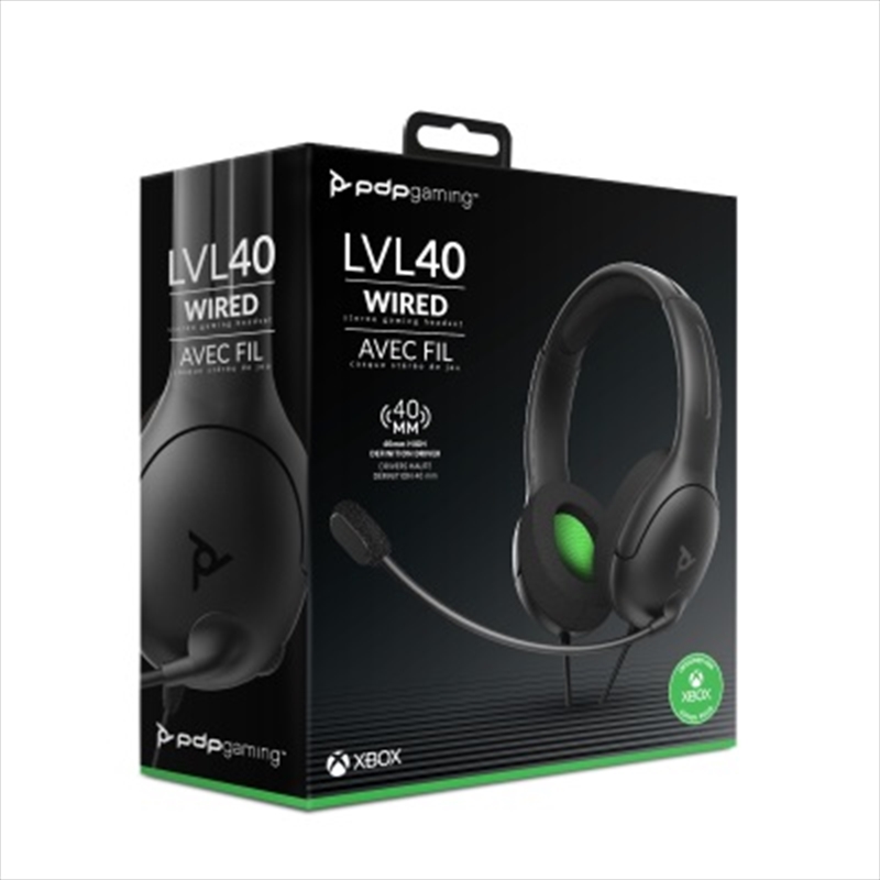 PDP Xbox LVL 40 Wired Stereo Headset/Product Detail/Gaming Headphones & Headsets