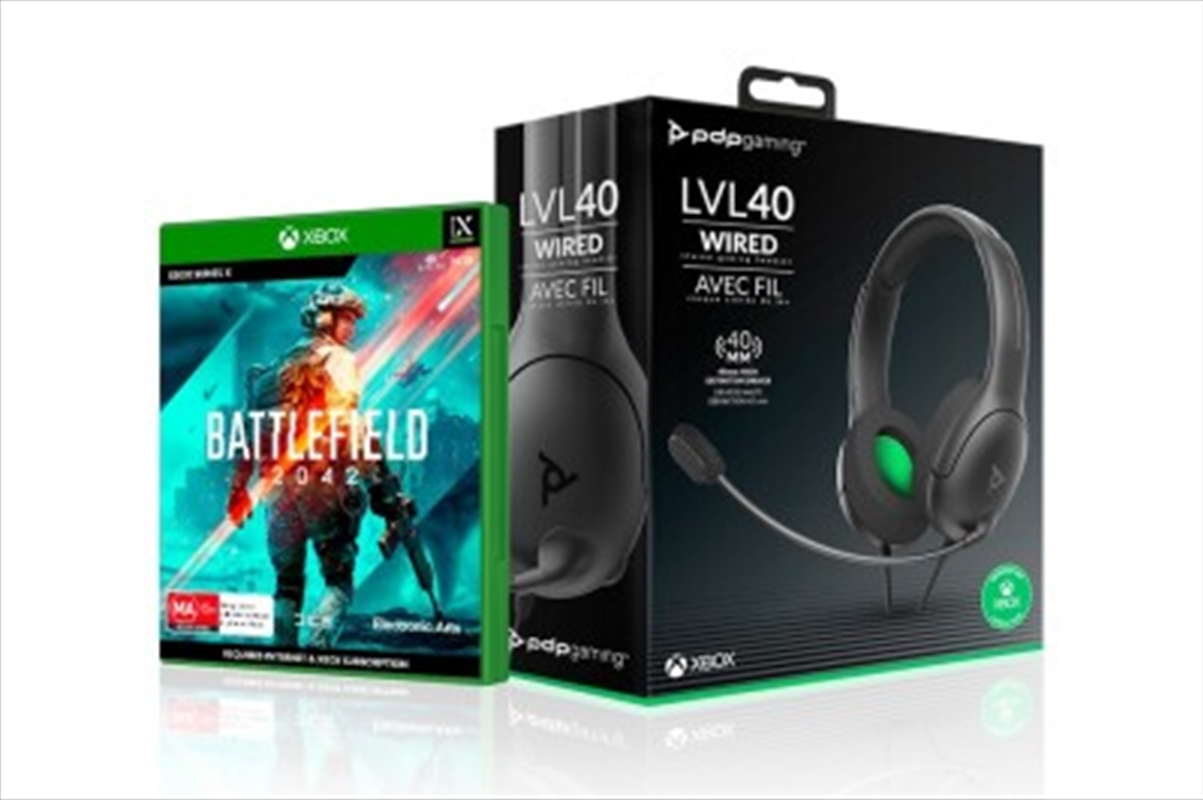 PDP Xbox LVL 40 Wired Stereo Headset and Battlefield 2042 Bundle/Product Detail/Gaming Headphones & Headsets