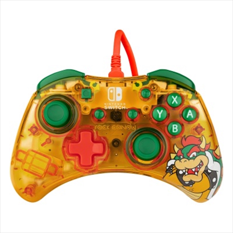 PDP Switch Rock Candy Wired Controller Bowser Yellow/Product Detail/Consoles & Accessories