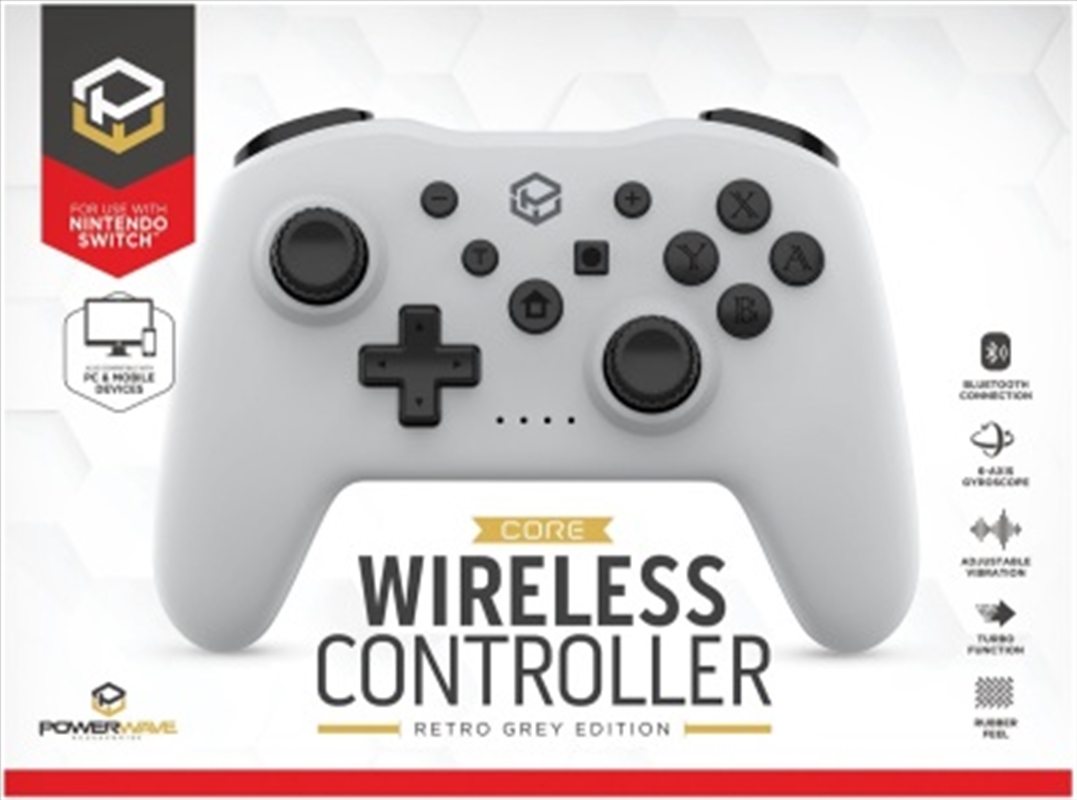 Powerwave Switch Wireless Controller Retro Grey/Product Detail/Consoles & Accessories