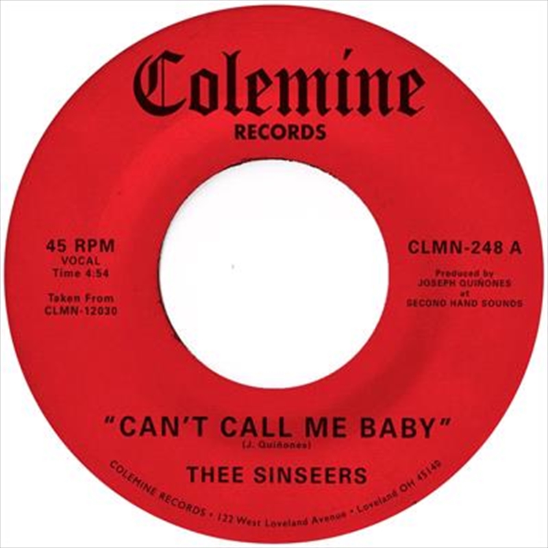 Can't Call Me Baby / Take A Chance - Opaque Red Vinyl/Product Detail/R&B