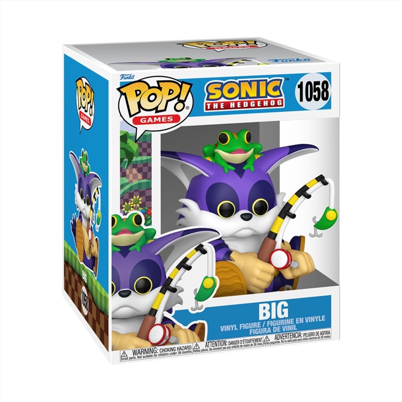 Sonic - Big the Cat w/Froggy 6" Pop!/Product Detail/Deluxe Pop Vinyl