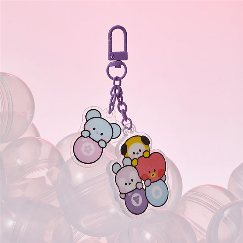 Bt21 - Minini Lucky Gatcha Acrylic Keyring A/Product Detail/KPOP Merch