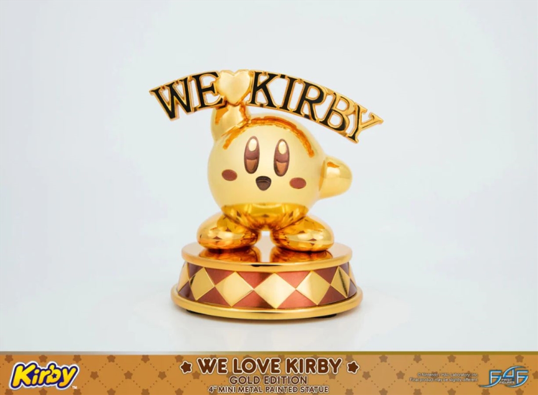 Kirby - We Love Kirby Diecast Statue [Gold Version]/Product Detail/Statues