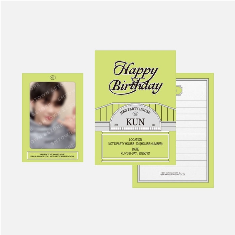 Nct Kun - Artist Birthday Party Card/Product Detail/KPOP Merch