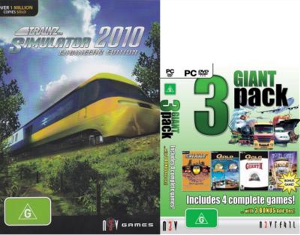 Trainz Simulator 2010 + Giant 3 Pack FREE