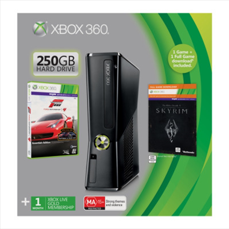 Buy Xbox 360 250GB Console With 2 Games Online Sanity