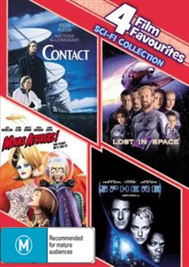 Contact/Lost In Space/Mars Attack/Sphere: 4 Film Favourites Collection/Product Detail/Sci-Fi