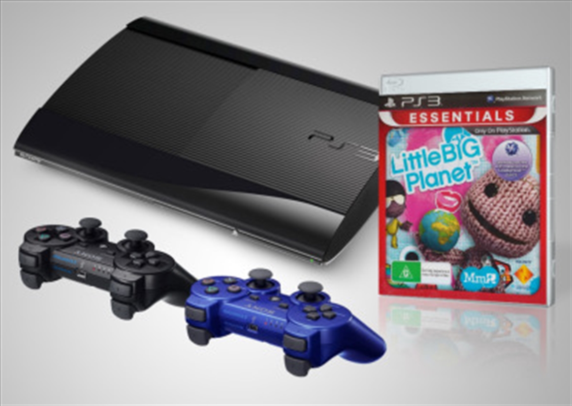 PlayStation 3 500GB Console with extra Dualshock Controller Blue and Little Big Planet/Product Detail/Consoles & Accessories