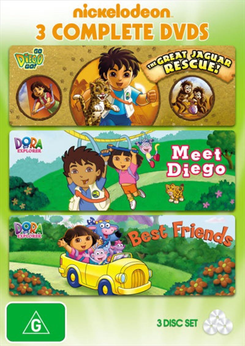 Dora The Explorer: Triple Pack Animated, DVD | Sanity