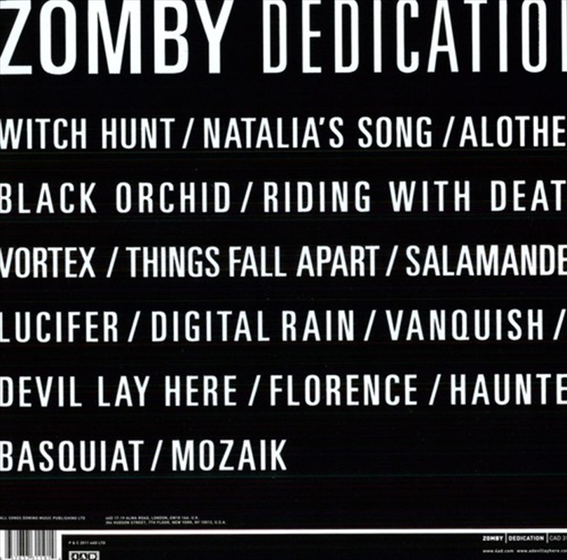 Dedication/Product Detail/Rock/Pop