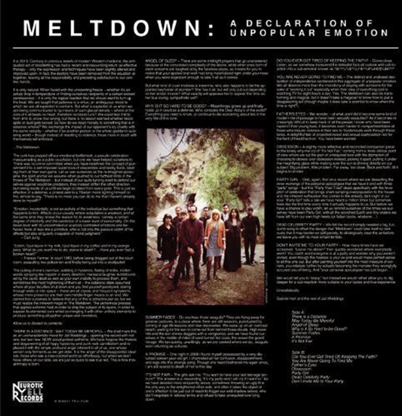 Meltdown And Declaration Of Unpopular Emotion/Product Detail/Rock/Pop