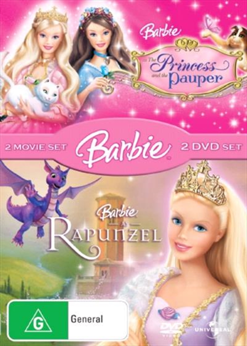 Buy Barbie The Princess And The Pauper Barbie In Rapunzel Dvd Online Sanity