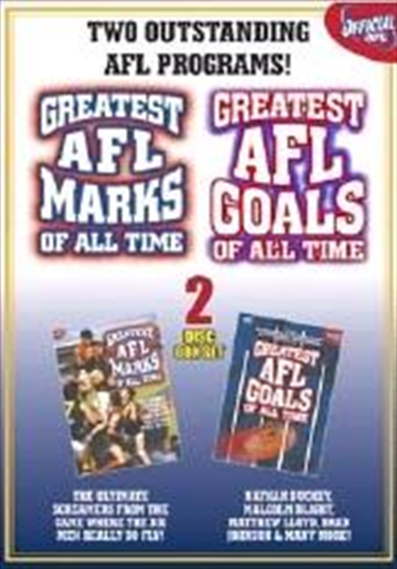 AFL - Greatest AFL Marks / Greatest Goals Double Pack/Product Detail/Sport