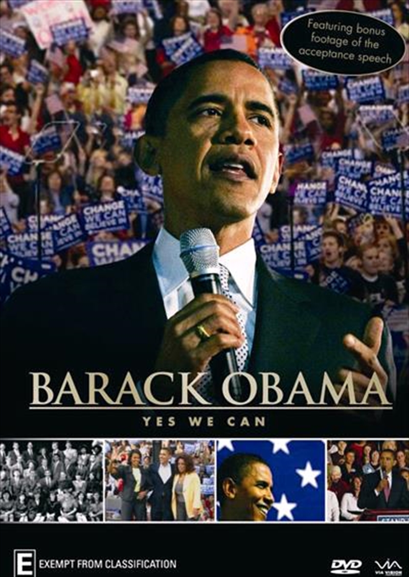 Barack Obama Yes We Can Documentary Dvd Sanity