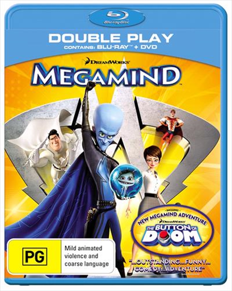 Buy Megamind BLU-RAY/DVD Online | Sanity