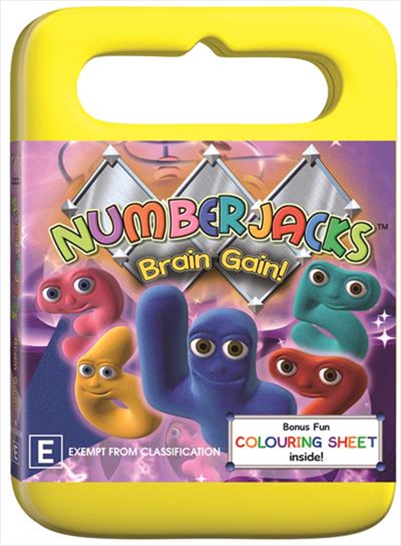 Numberjacks - Brain Gain  Gwp Colouring Page/Product Detail/Animated