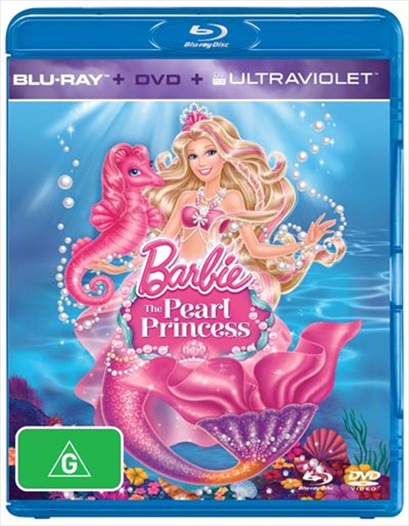 Barbie The Pearl Princess Bluray + DVD + UV Family, Bluray/DVD