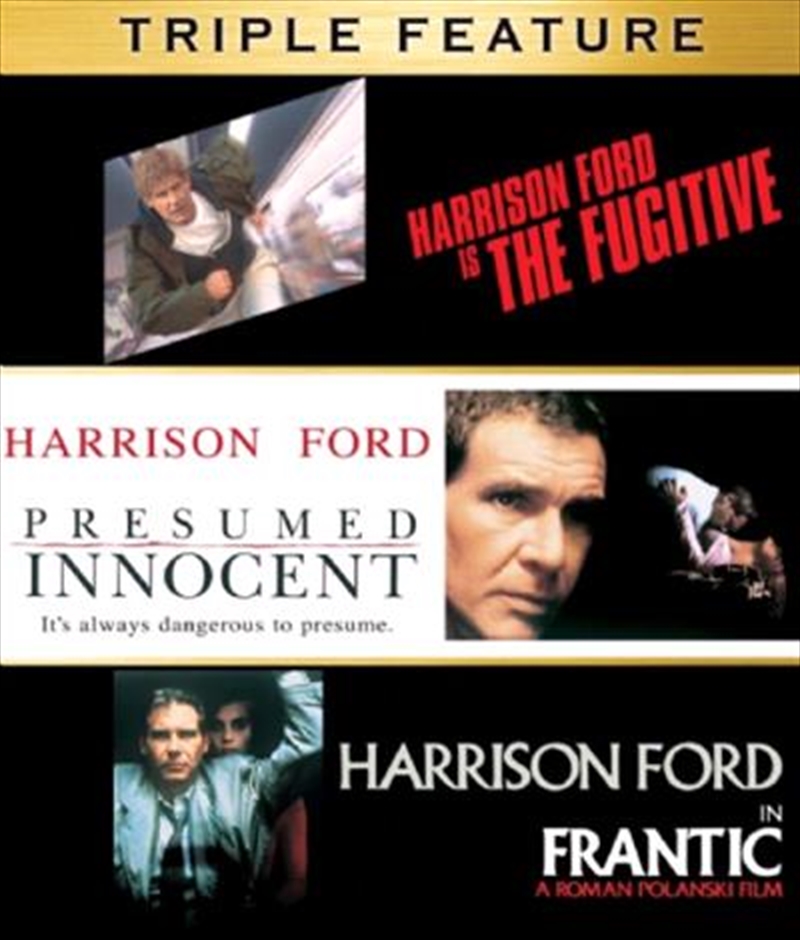 Harrison Ford Essential Triple Pack Fugitive The Presumed Innocent Frantic