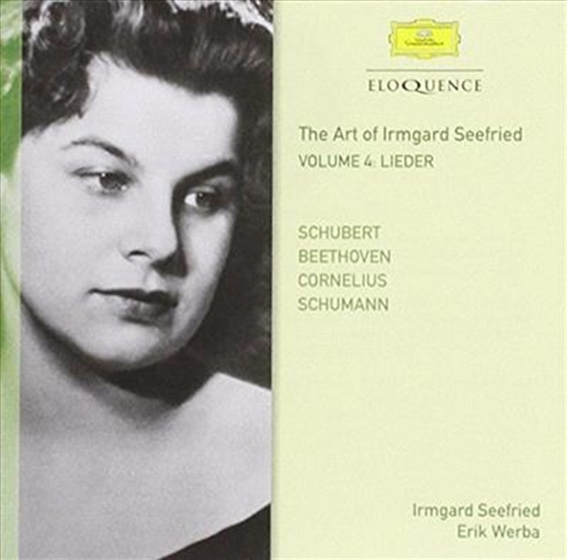 Buy Art Of Irmgard Seefried - Vol 4- Lieder (Schubert, Schumann ...