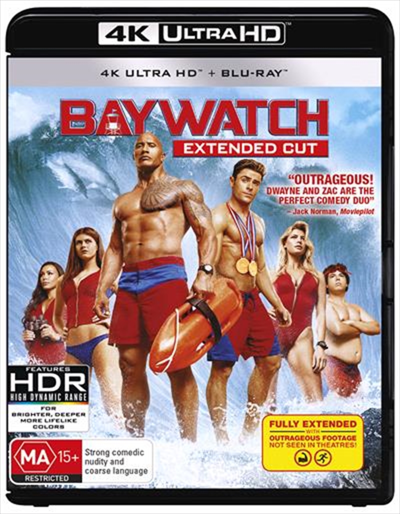 Buy Baywatch Extended Cut on UHD | Sanity