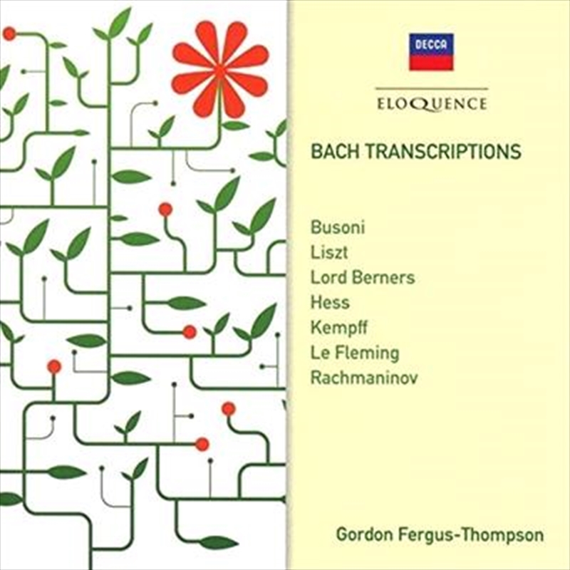 Bach Transcriptions/Product Detail/Classical