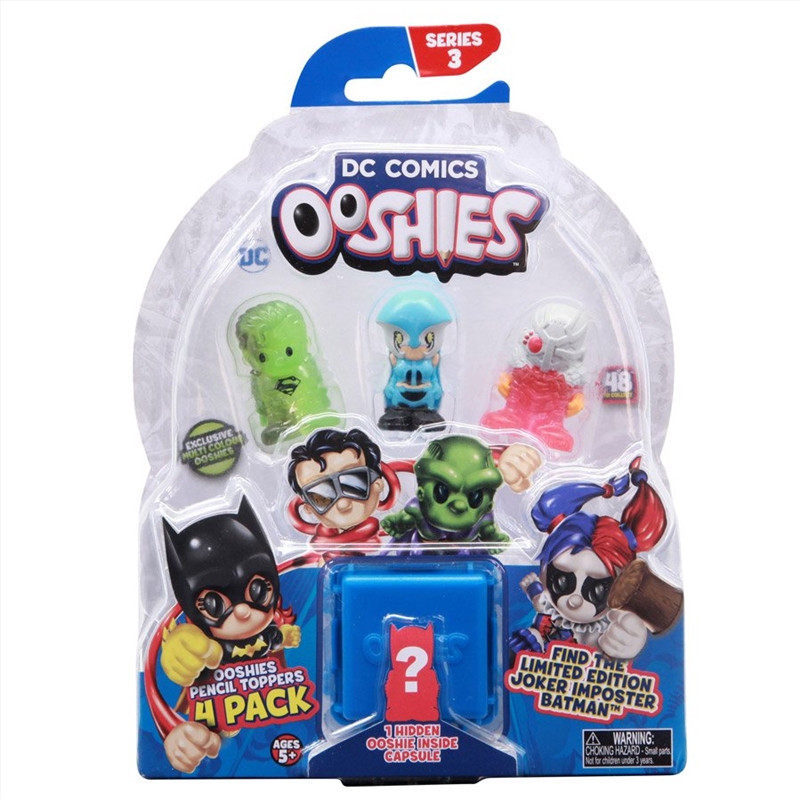 DC Ooshies Season 3 -  4pack Assorted/Product Detail/Fidget & Sensory