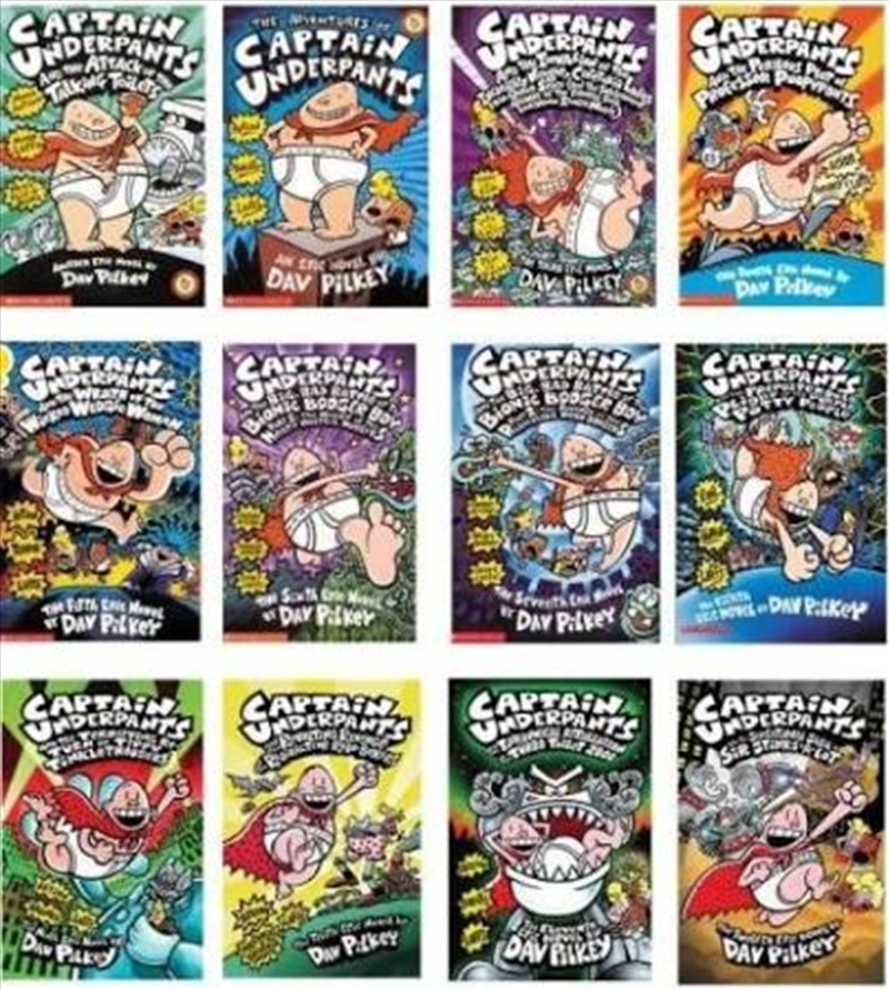 Captain Underpants (Books 1-12) Slipcase/Product Detail/Comics