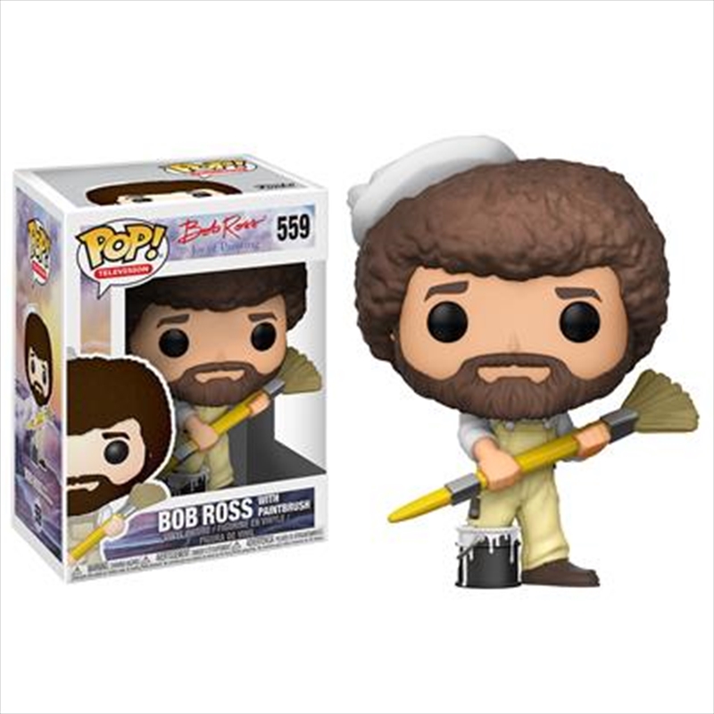 Bob Ross With Paintbrush/Product Detail/Standard Pop Vinyl