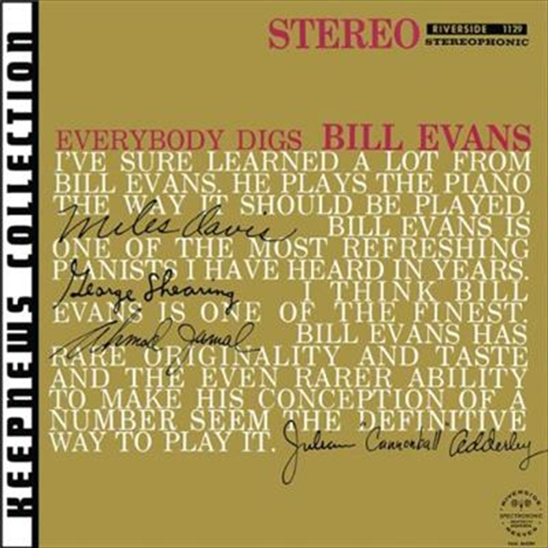 Everybody Digs Bill Evans (Keepsnews Collection)/Product Detail/Jazz