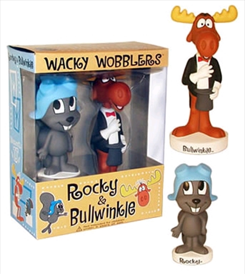 Rocky and Bullwinkle - Wacky Wobbler 2-Pack/Product Detail/Funko Collections