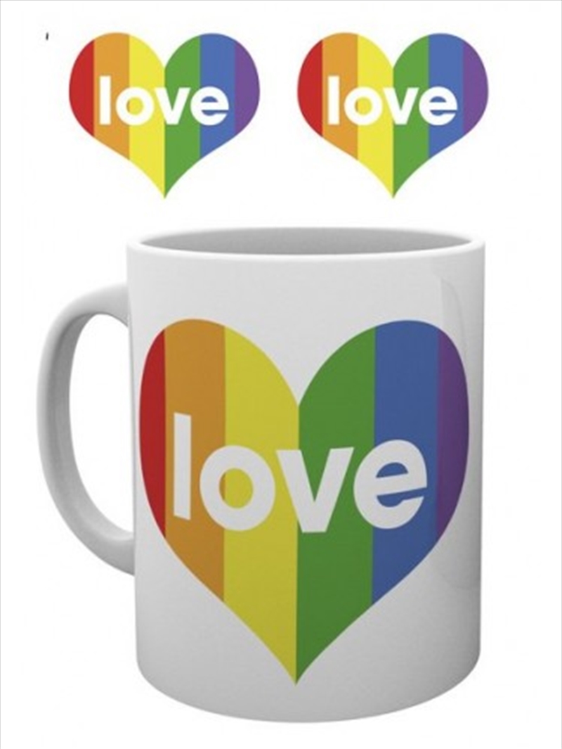 Pride Love Heart Mug/Product Detail/Mugs