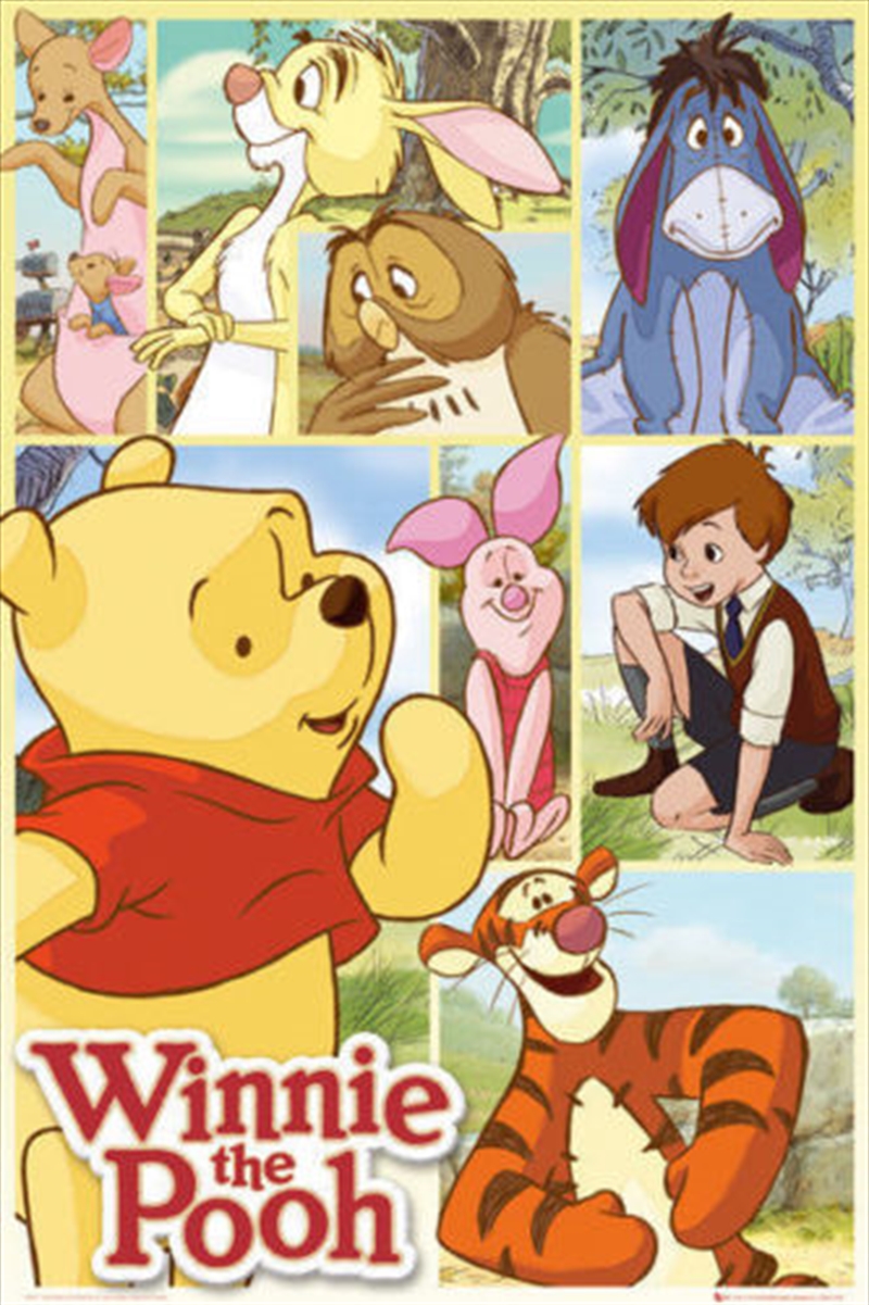 Buy Winnie The Pooh Grid Poster Online | Sanity