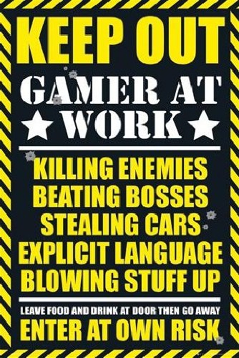 Gaming - Warning Sign/Product Detail/Posters & Prints