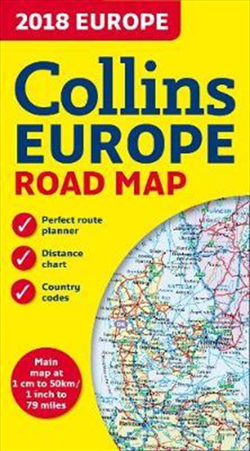 Buy 2018 Collins Map of Europe New Edition by Collins Maps, Books | Sanity