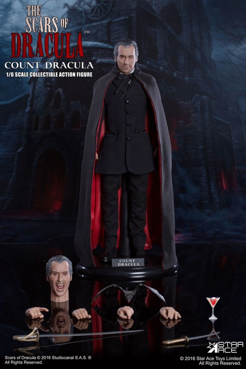 Buy Universal Monsters - Count Dracula (Christopher Lee) 12'' Figure ...