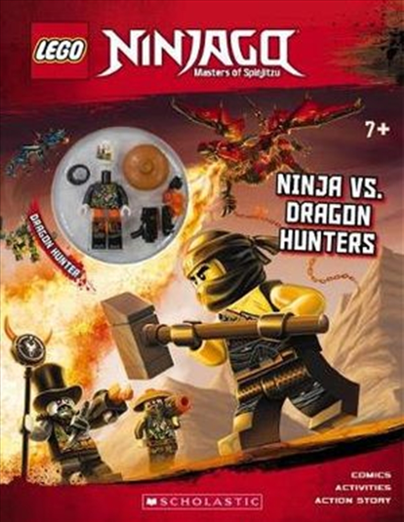 Buy LEGO Ninjago: Ninja Vs. Dragon Hunters + Minifigure by Scholastic ...