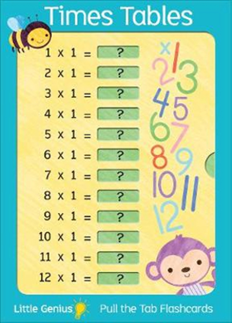 Little Genius Giant Flash Cards - Times Tables/Product Detail/Childrens