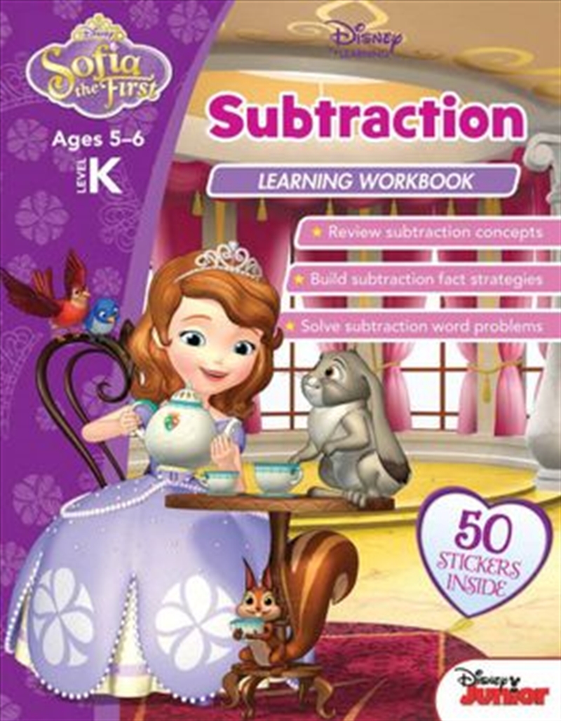 Disney Sofia the First: Subtraction Learning Workbook Level K/Product Detail/Maths