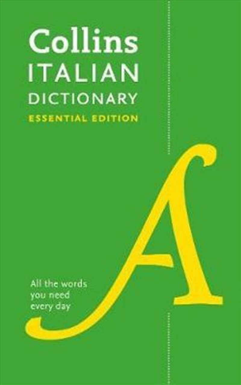 Collins Italian Dictionary Essential Edition - 60,000 Translations For Everyday Use/Product Detail/Reference & Encylopaedias