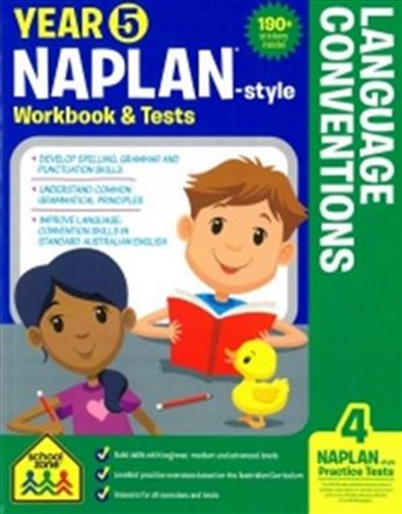 Year 5 NAPLAN - Style Language Conventions Workbook and Tests : School Zone/Product Detail/Children